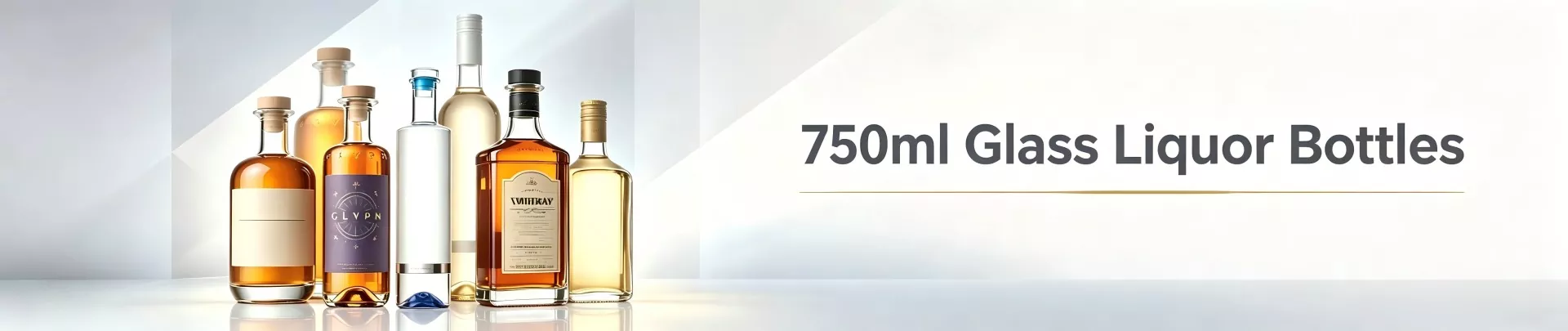 Стеклянные бутылки для ликера емкостью 750 мл