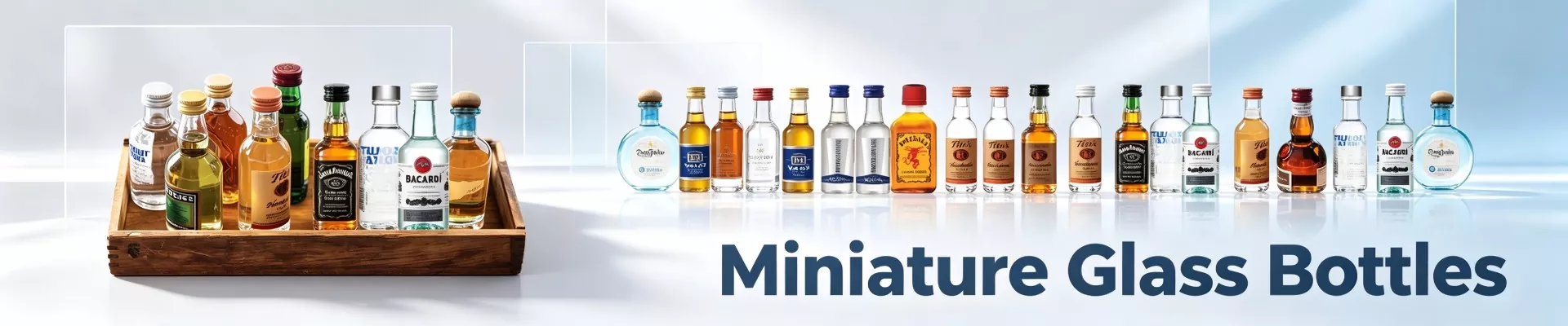 Миниатюрные стеклянные бутылки